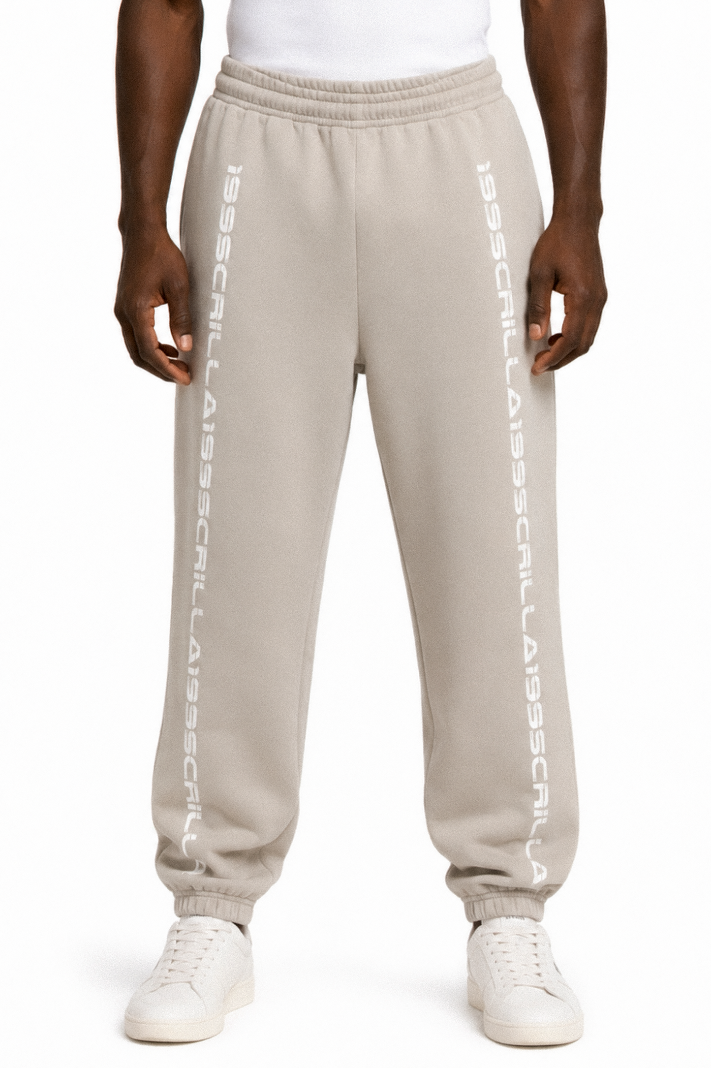 199Scrilla Tape Set (Grey Hoodie / Stone Sweatpants)