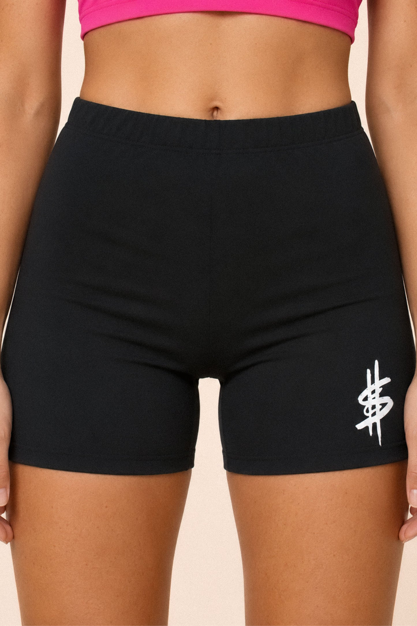Scrilla Tag Biker Shorts (Black)