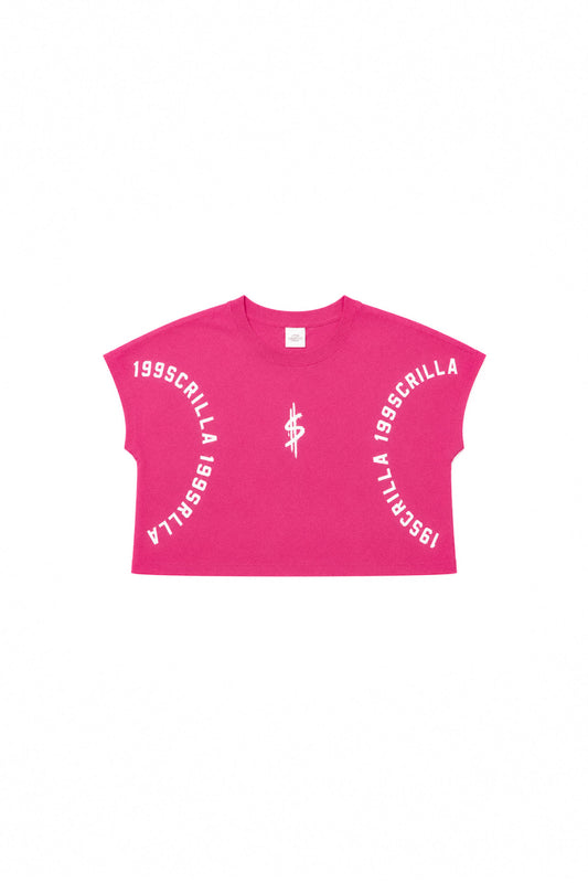 199Scrilla Arc Crop Top (Pink)
