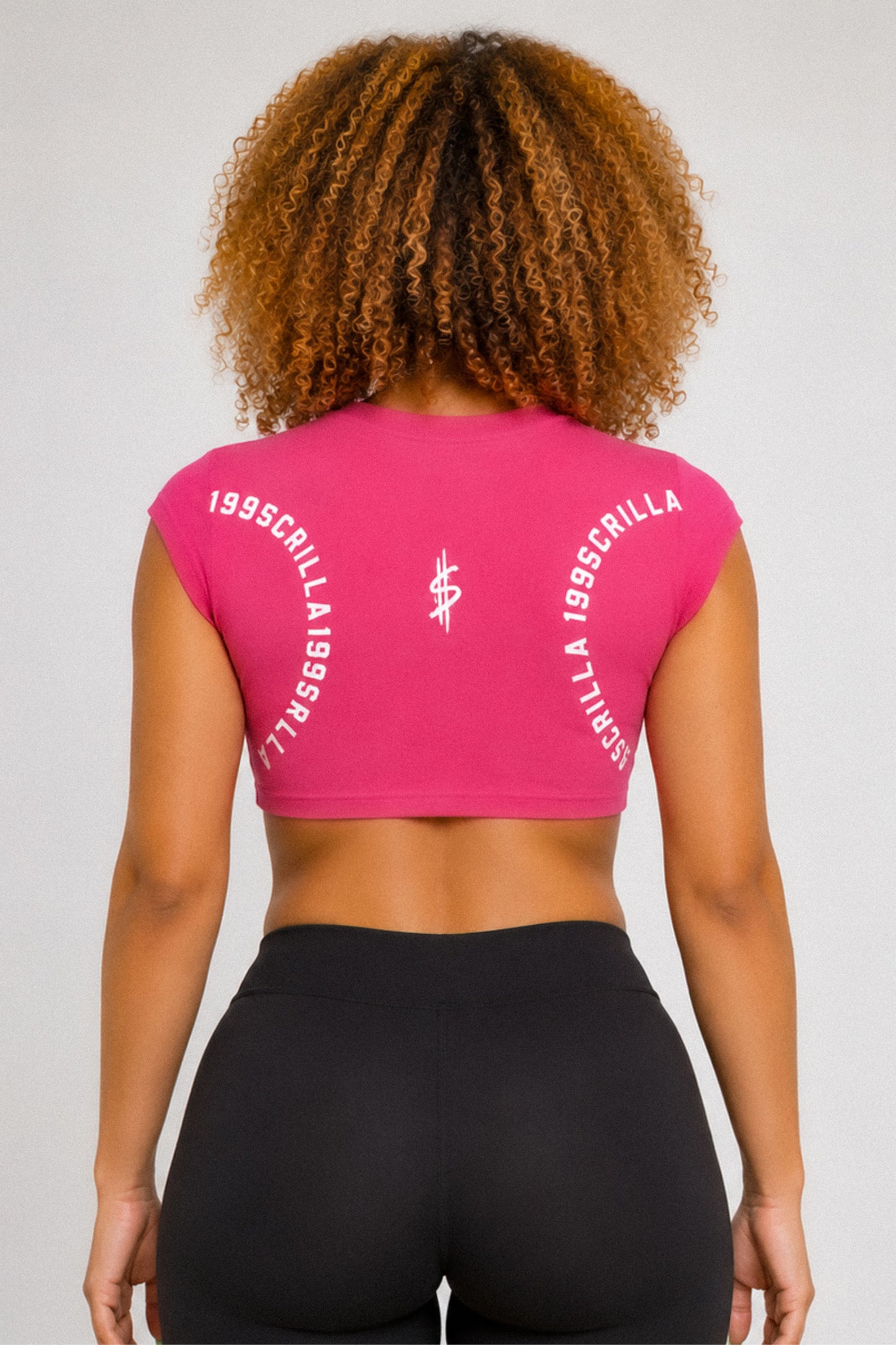 199Scrilla Arc Crop Top (Pink)