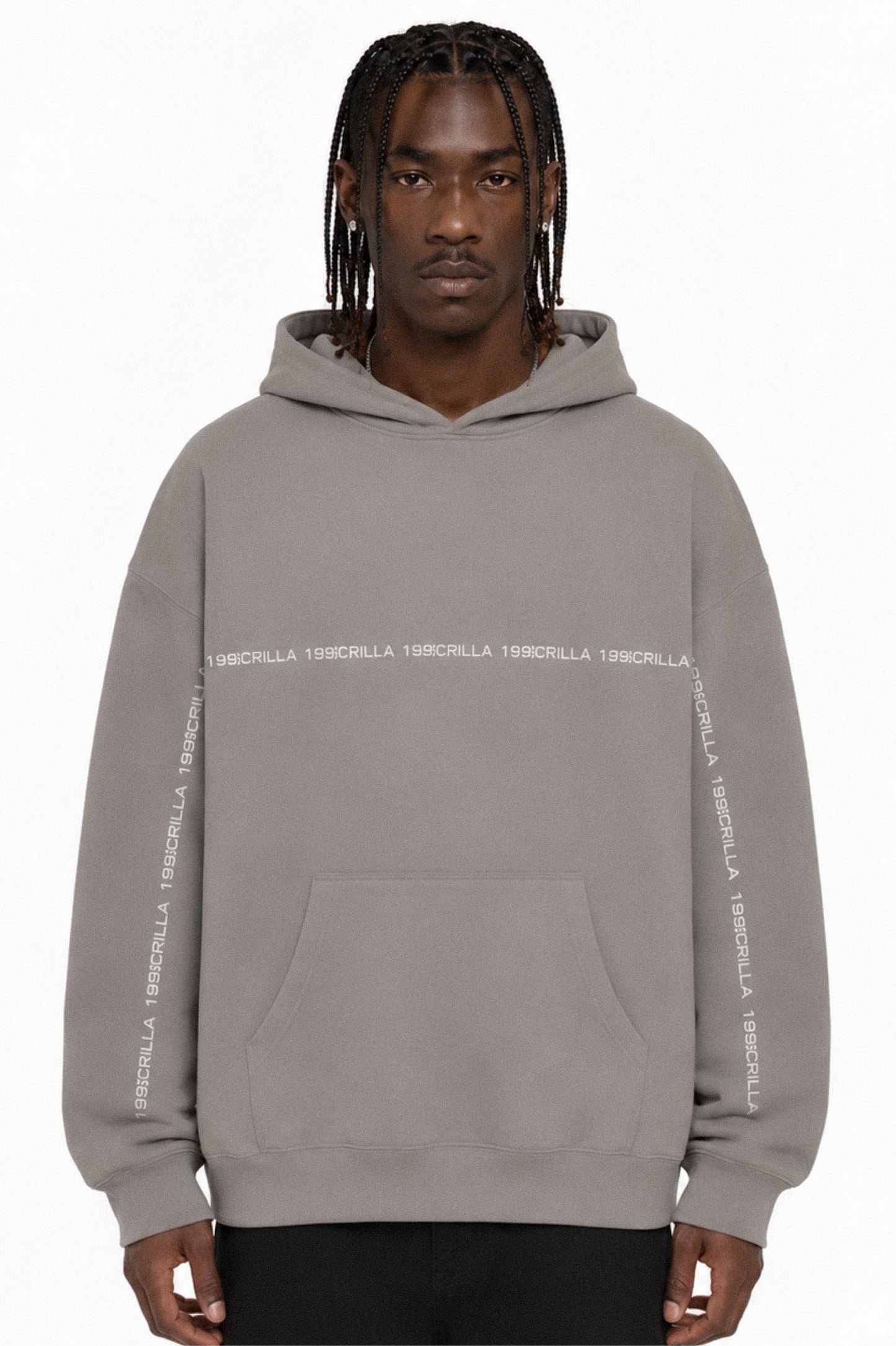199$crilla Tape Hoodie (Grey)