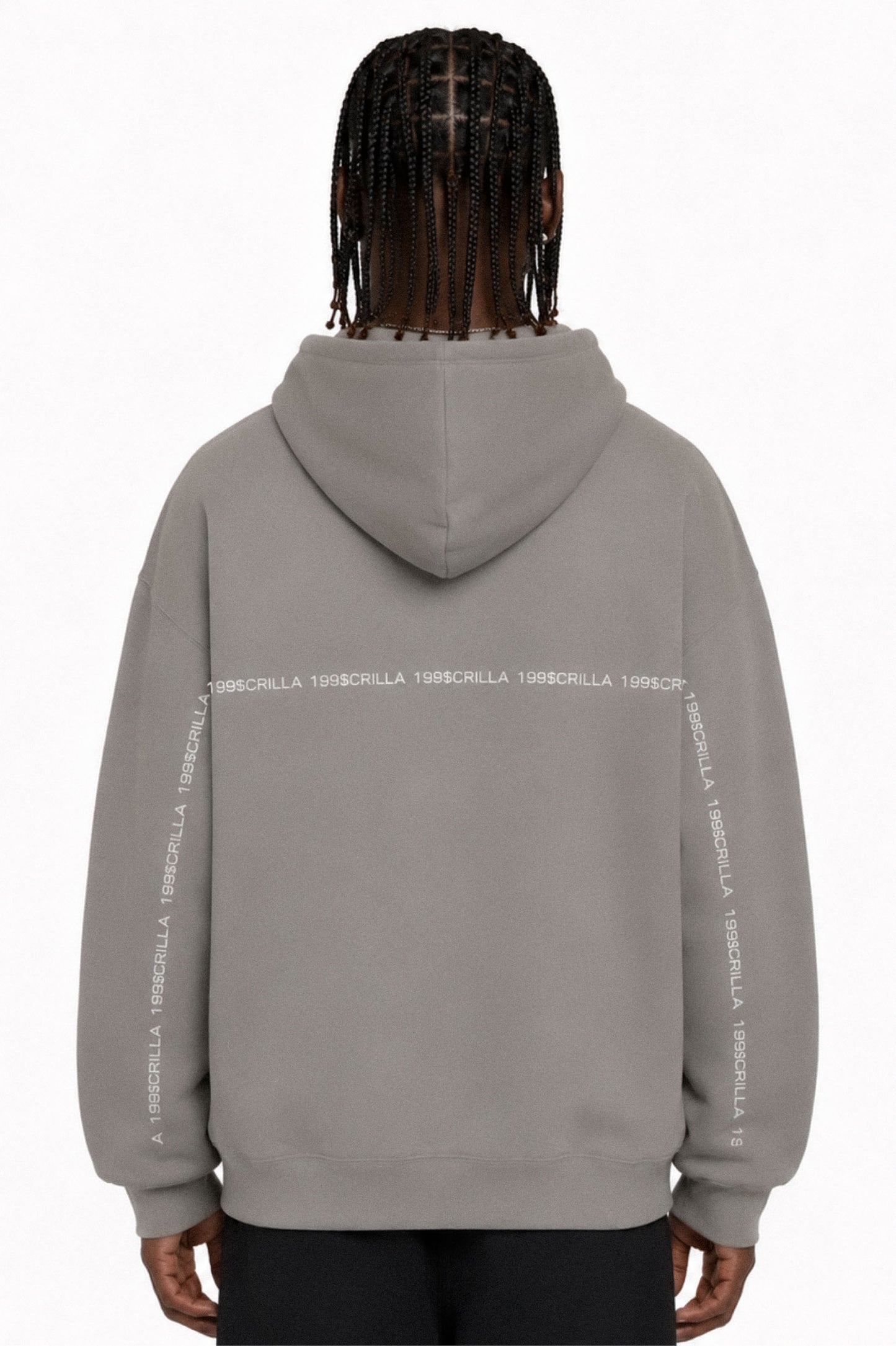 199$crilla Tape Hoodie (Grey)