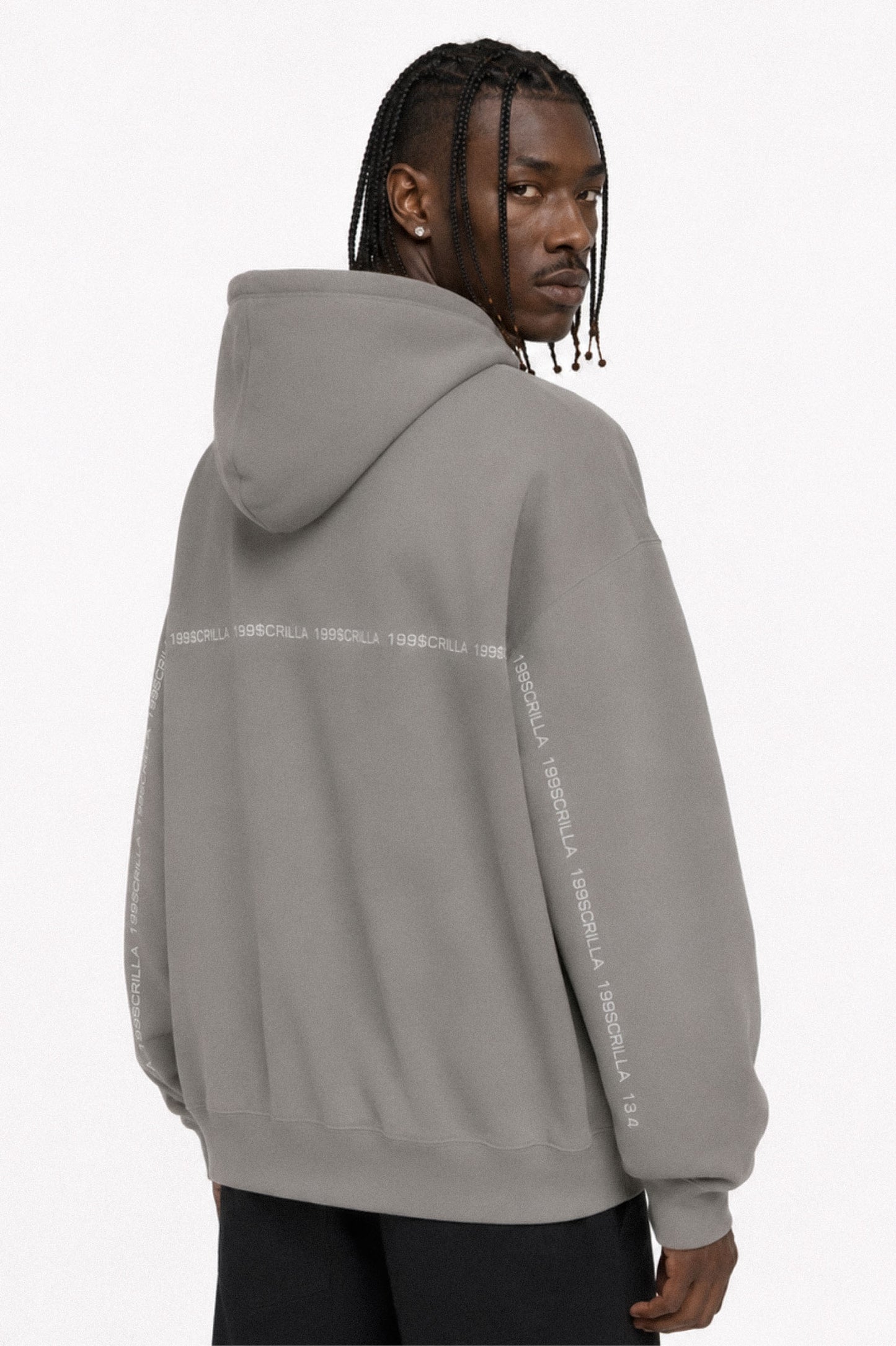199$crilla Tape Hoodie (Grey)