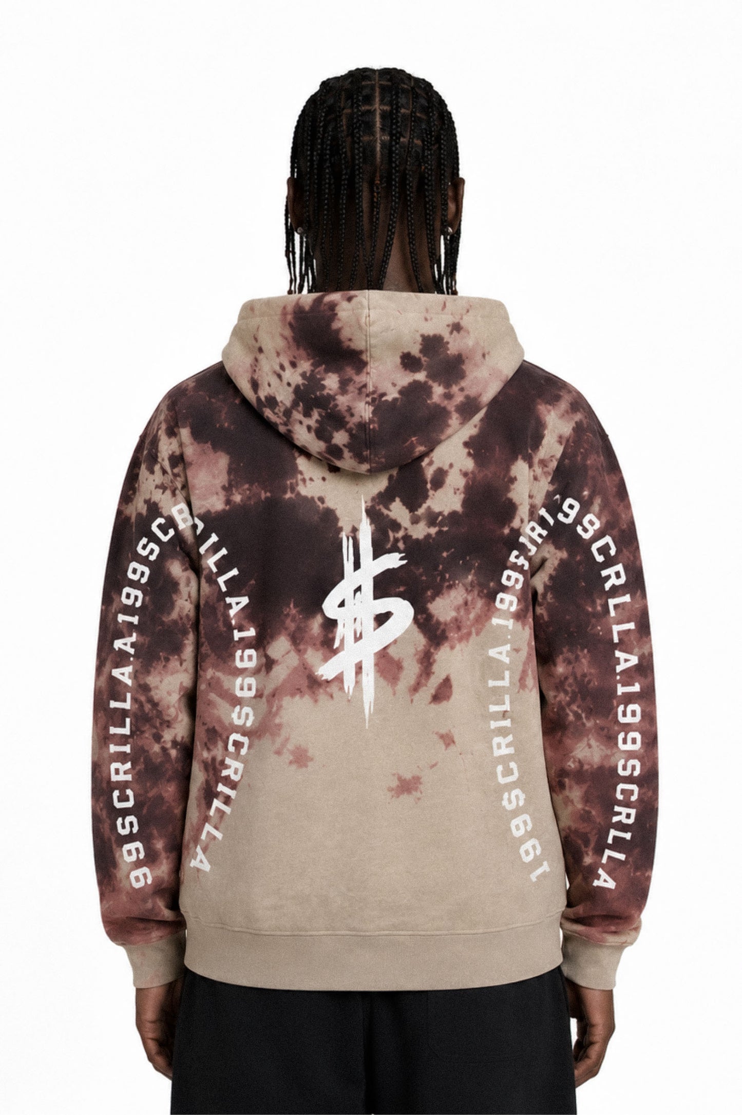 199$crilla Splatter Hoodie (Brown/Sand)