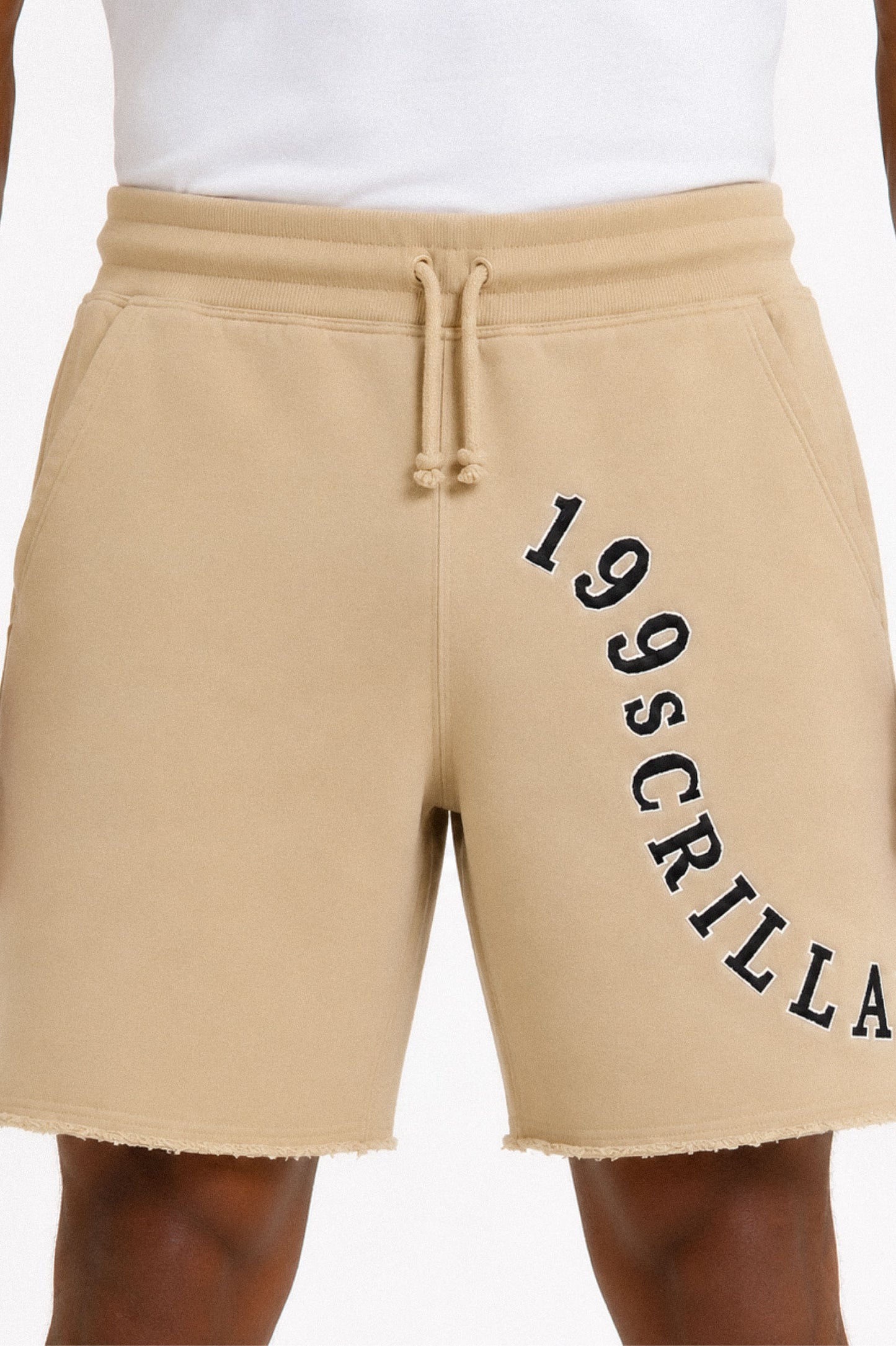 199Scrilla Arc Fleece Shorts (Sand)